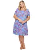 Extra Fresh By Fresh Produce - Plus Size Bright Botanical Sadie Dress