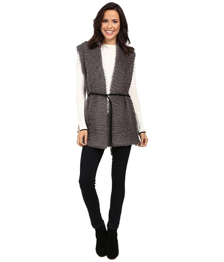 B Collection By Bobeau - Judy Loop Fringe Vest