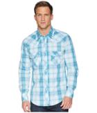 Rock And Roll Cowboy - Long Sleeve Snap Plaid B2s6032