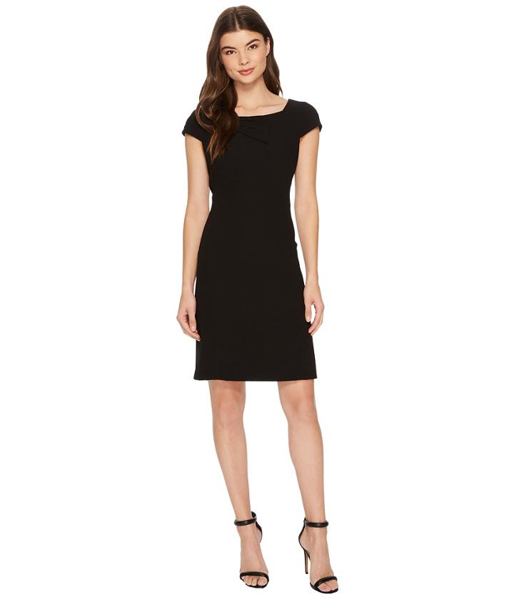 Tahari By Asl - Sheath With Shoulder Detail