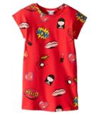 Little Marc Jacobs - Short Sleeve Fancy Illustration Dress