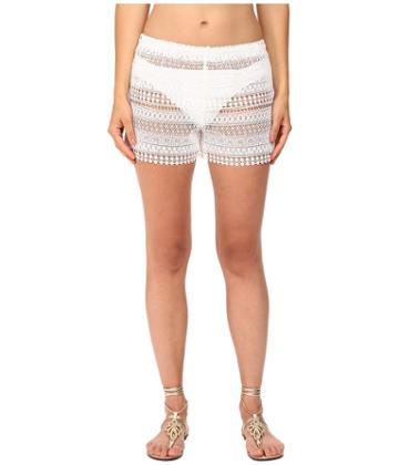 Queen &amp; Pawn - Marathi Lace Vintage-dyed Beach Shorts