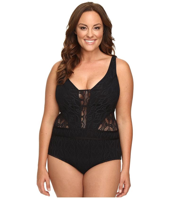 Becca By Rebecca Virtue - Plus Size Color Play One-piece