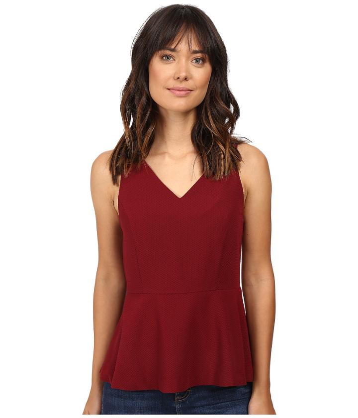 Kensie - Mini Checker Crepe Top Ks9k4654