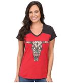 Cruel - Cotton Tee W/ Burnout Lace Short Sleeve