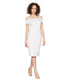 Calvin Klein - Cold Shoulder Striped Sheath Dress Cd8e21ly
