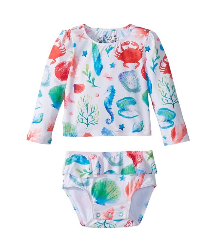 Hatley Kids - Ocean Treasures Mini Rashguard Set