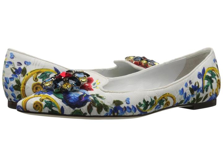 Dolce &amp; Gabbana - Maolica Ceramic Print Brocade Skimmer