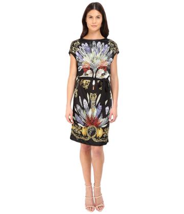 Versace Collection - Black Swan Printed Tubino