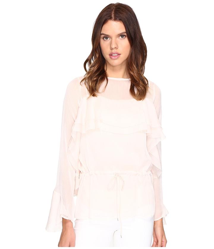 See By Chloe - Georgette Long Sleeve Ruffle Blouse