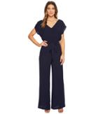 Adrianna Papell - Gauzy Crepe Belted Jumpsuit