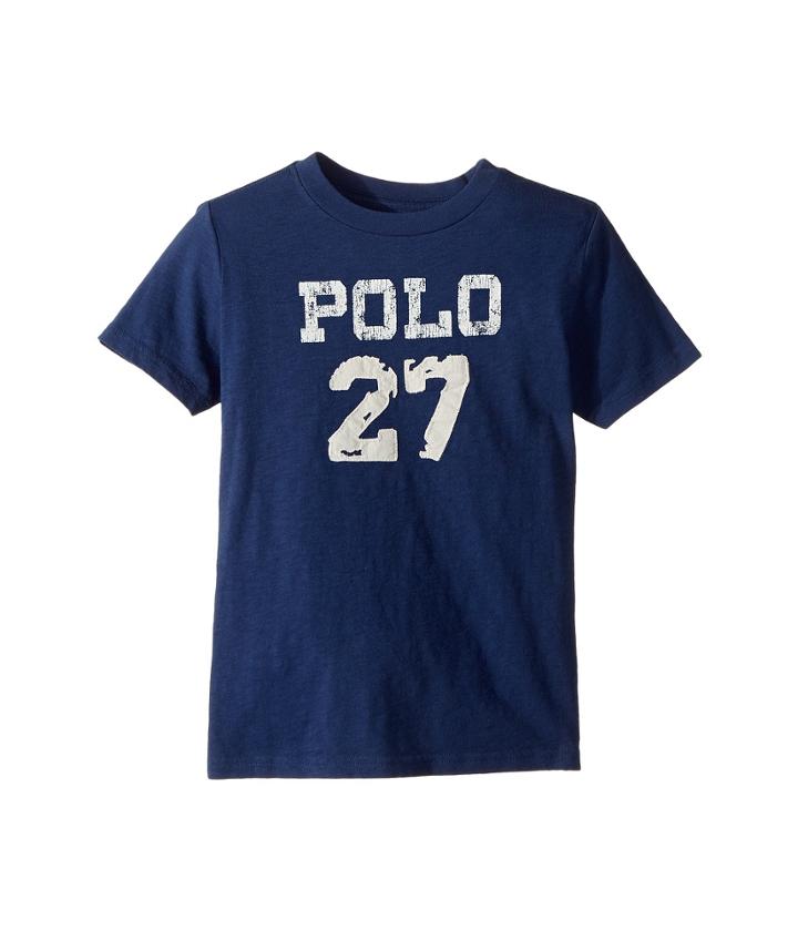 Polo Ralph Lauren Kids - 30/1 Slub Jersey Short Sleeve Crew Neck 2 Top