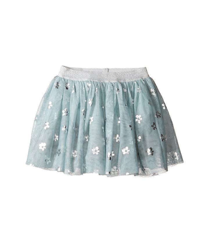 Stella Mccartney Kids - Honey Tulle Skirt With Metallic Daisy Print