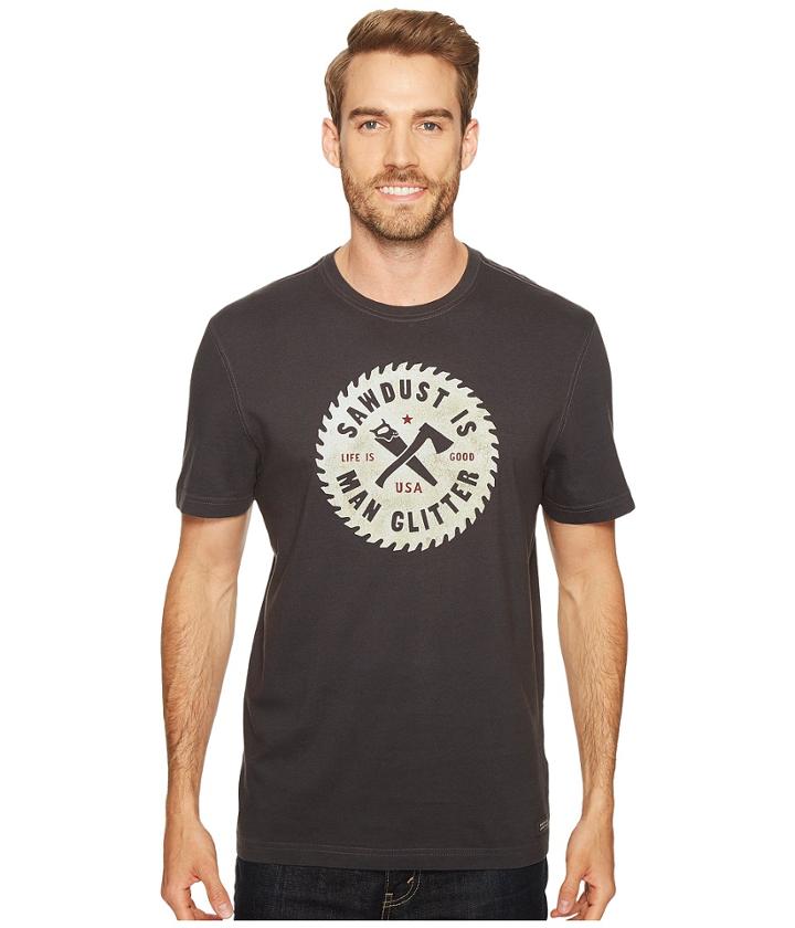 Life Is Good - Sawdust Glitter Crusher Tee