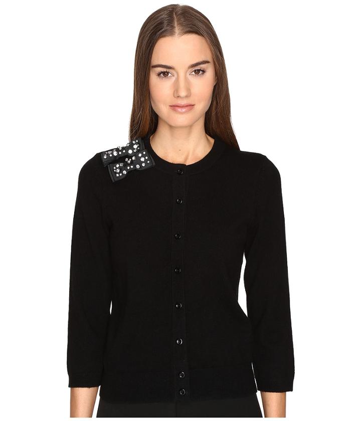 Kate Spade New York - Embellished Bow Cardigan