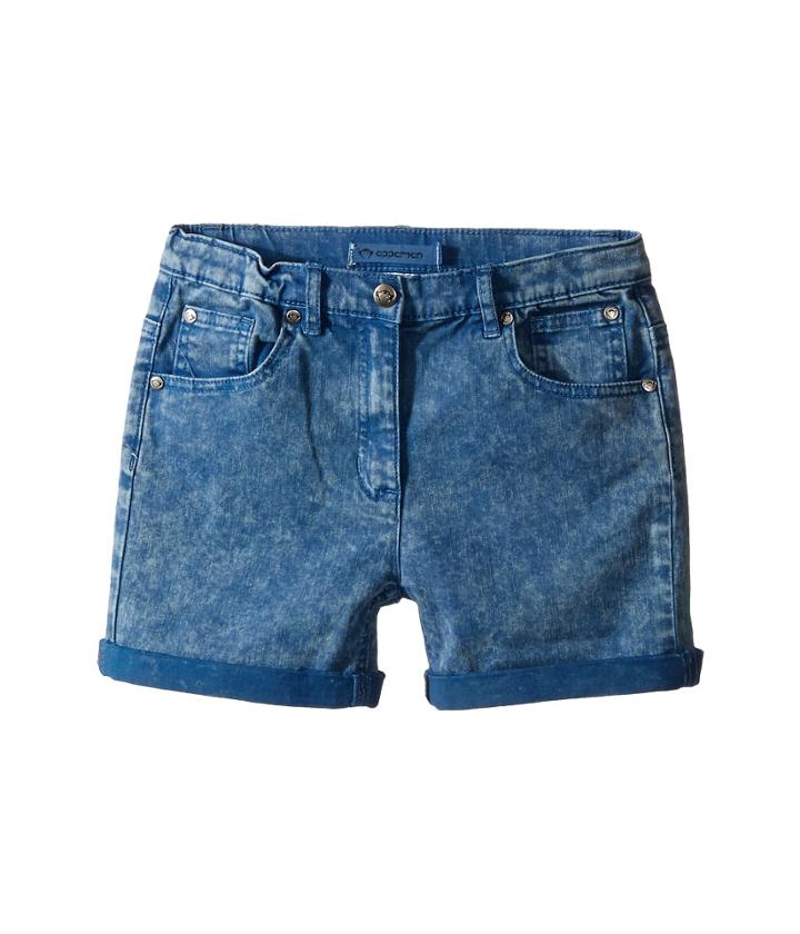 Appaman Kids - Super Soft Roll Cuff York Chalk Denim Shorts