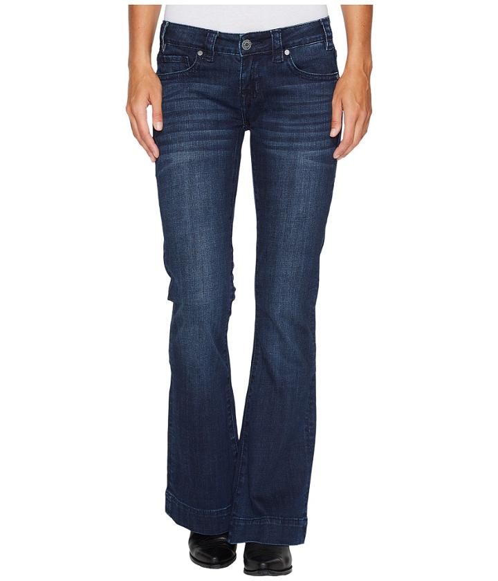Rock And Roll Cowgirl - Trousers Fit In Dark Vintage W8-4616