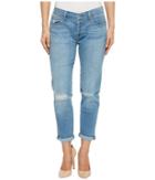 7 For All Mankind - Josefina W/ Knee Holes Skinny Boyfriend In Bright Palm 2