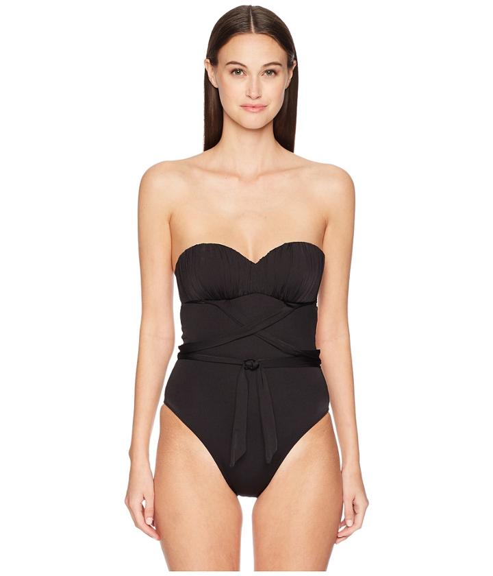Derek Lam 10 Crosby - Molded Cup Maillot W/ Body Wrap Tie