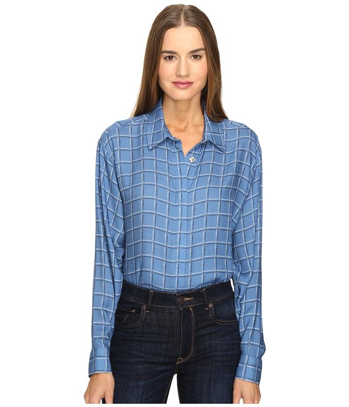Love Moschino - Oversized Plaid Shirt