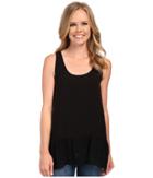 Dylan By True Grit - Dreamcatcher Flirty Tank Top W/ Lace Border