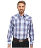 Stetson - Smokey Blue Ombre Long Sleeve Woven Snap Shirt