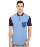 Fred Perry - Blue Colour Block Shirt