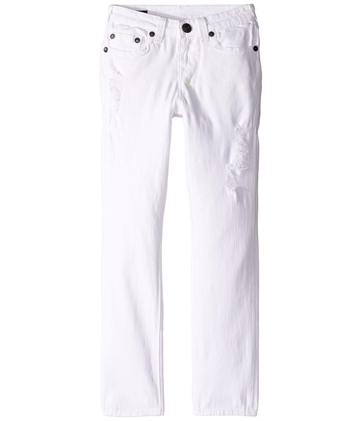 True Religion Kids - Geno Destructed Jeans In White Vintage Wash