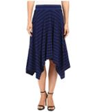Mod-o-doc - Tonal Tencel Stripe Handkerchief Stripe Skirt