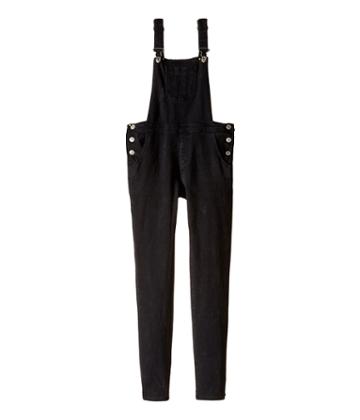 7 For All Mankind Kids - Stretch Denims Overall In Beat Up Black