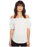 Ivanka Trump - Off The Shoulder Dobby Dot Top