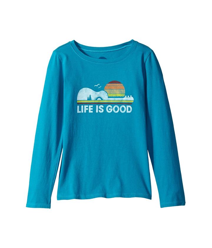 Life Is Good Kids - Camp Guitar Long Sleeve Crusher Tee