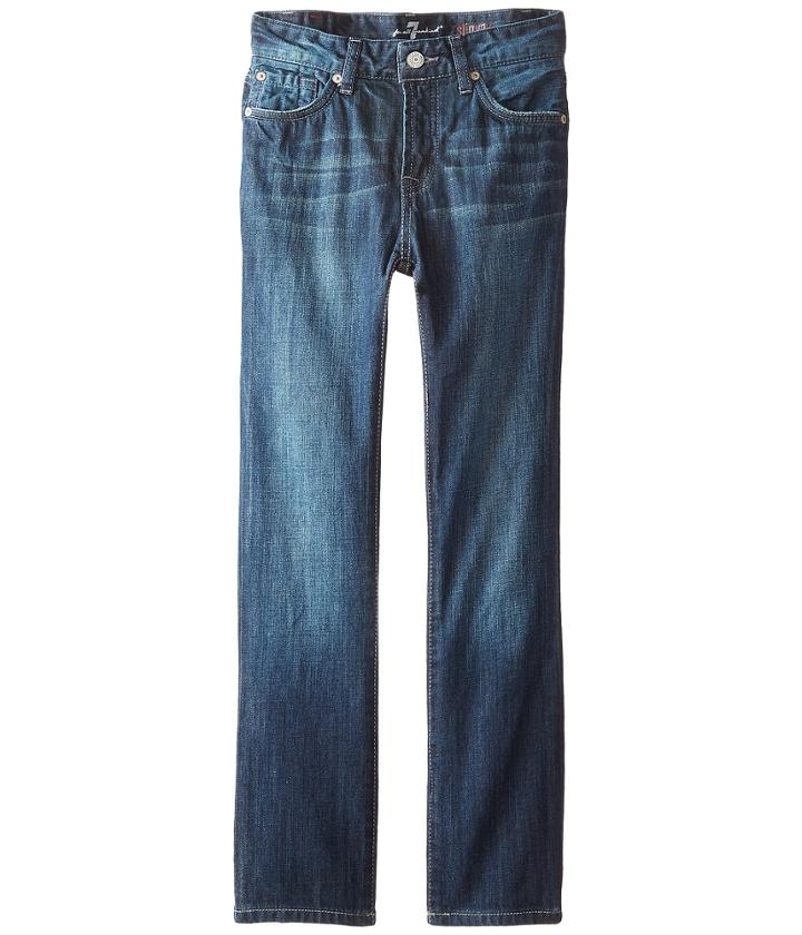 7 For All Mankind Kids - The Slimmy Jeans Dark Indigo In Los Angeles Dark