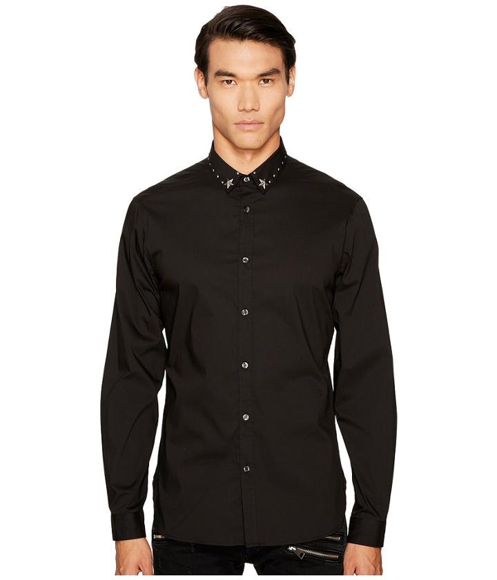 Just Cavalli - Studded Collar Button Down