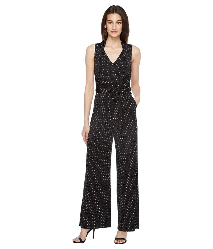 Tahari By Asl - Pindot Jersey Jumpsuit