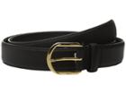 Lauren Ralph Lauren - 1 1/4 Winston Endbar Dress Buckle On Crosshatch Saffiano Strap