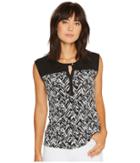 Calvin Klein - Print Top With Keyhole