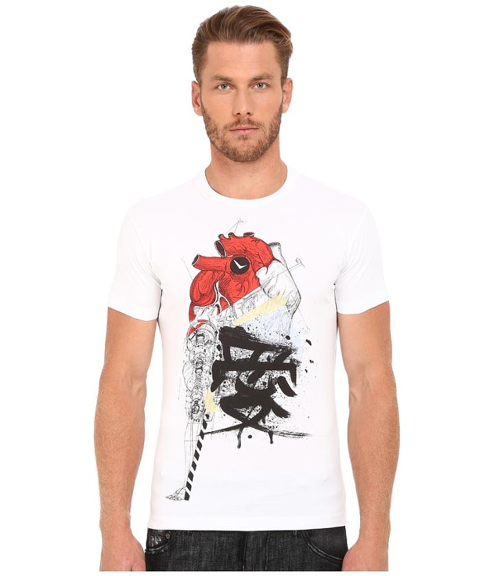 Dsquared2 - Chic Dean Fit Samurai Heart Dan Shirt
