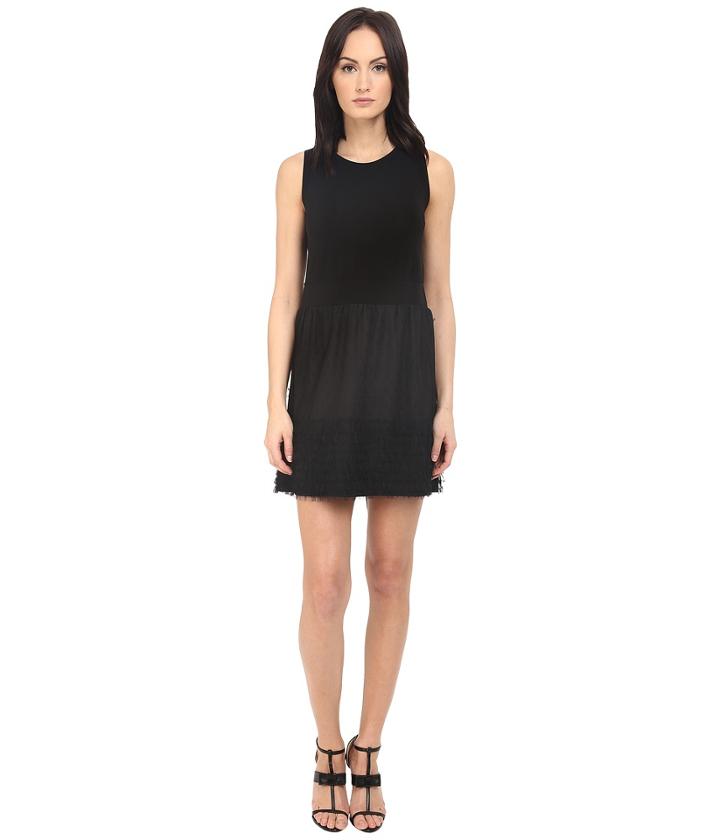 Red Valentino - Tie Ruffle Dress