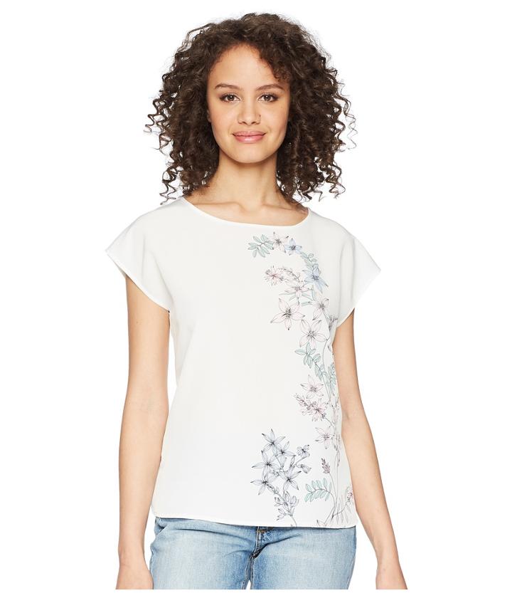 Vince Camuto - Extend Shoulder Botanical Floral Print Blouse