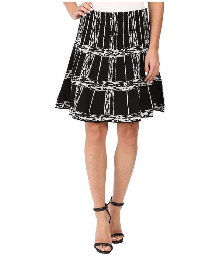 Nic+zoe - Windowpane Twirl Skirt