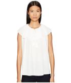 Kate Spade New York - Rambling Roses Tie Neck Silk Top