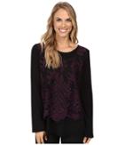 Karen Kane - Flare Sleeve Embroidered Top