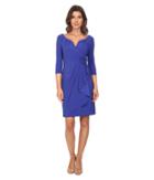Adrianna Papell - Rosette Draped Cascade Dress