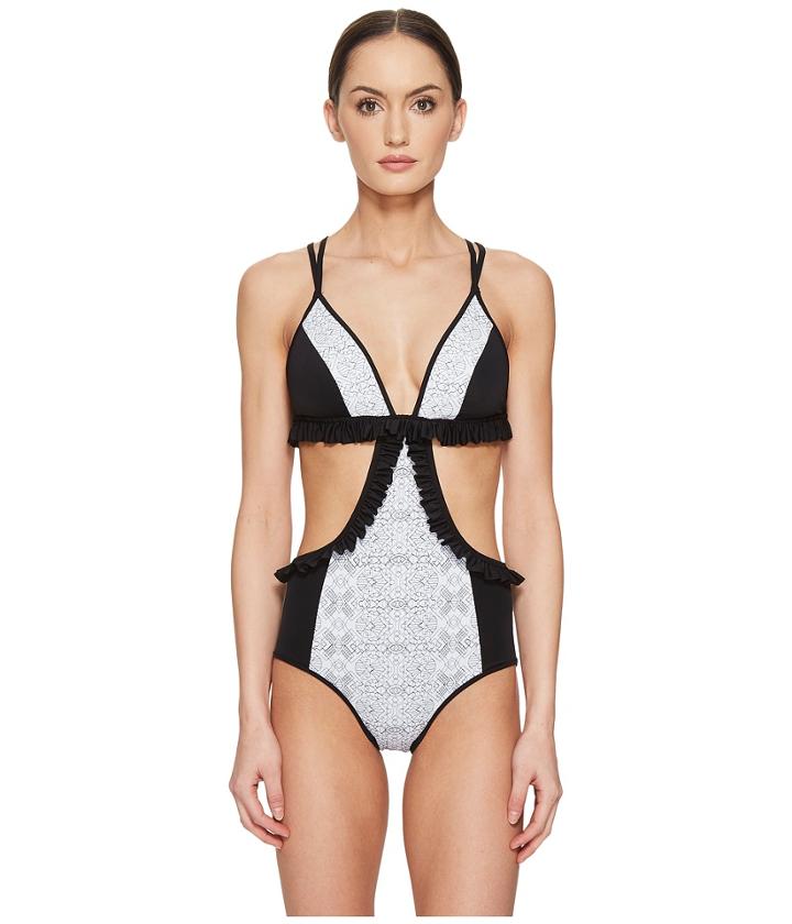 Jonathan Simkhai - Cut Out Ruffled One-piece