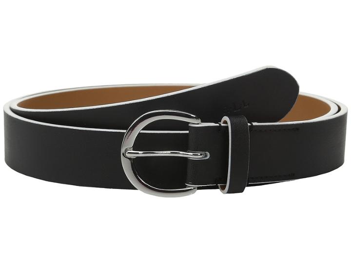 Lauren Ralph Lauren - 1 1/8 Milford Endbar Belt W/ Contrast Edge