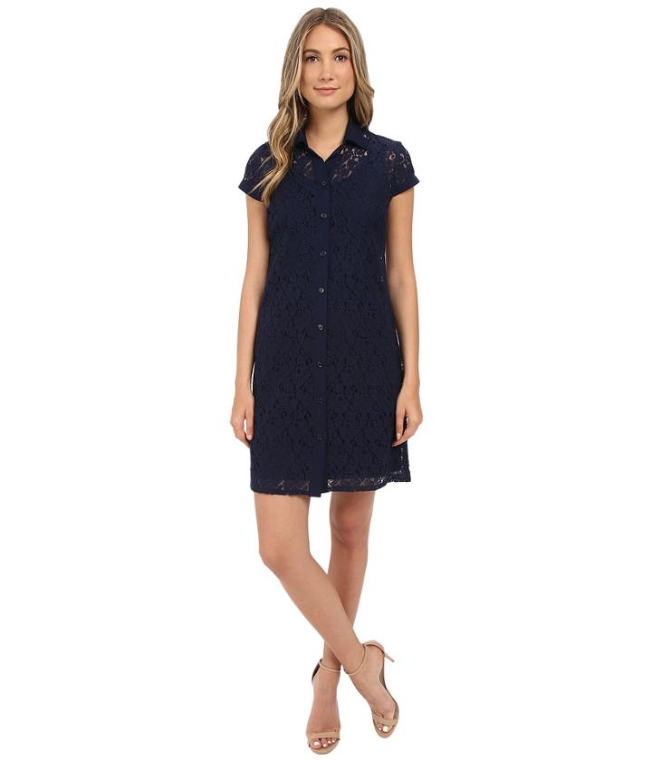 Christin Michaels - Lace T-shirt Dress