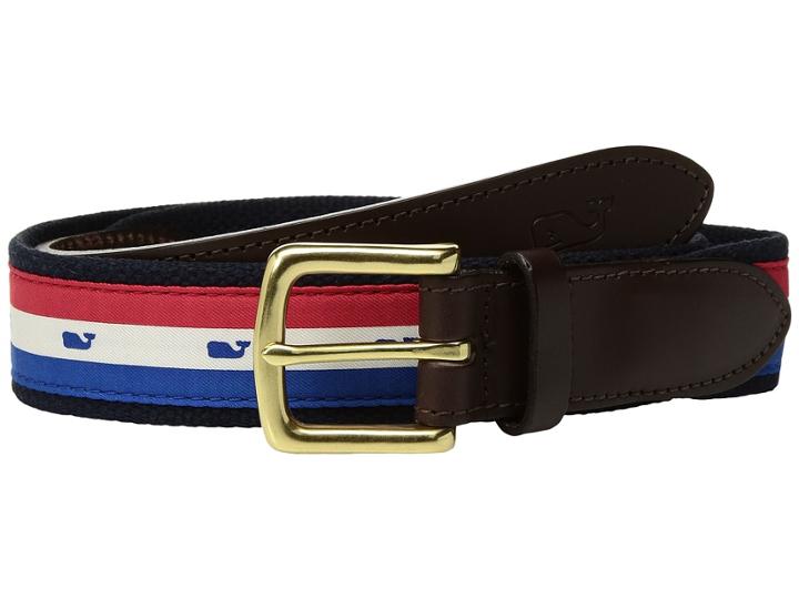 Vineyard Vines - Usa Stripe Canvas Club Belt