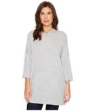 Tribal - 3/4 Sleeve Knit Hooded Top
