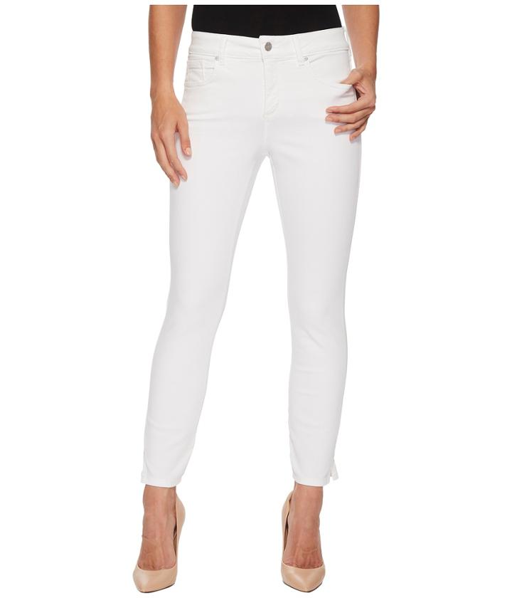 Nydj - Ami Skinny Ankle W/ Slit Clean In Optic White